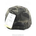 6 Panel Flat Brim Cap Custom Camo Hat